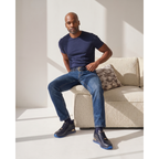 Vinci The Marseille Navy Blue Leather Men Sneaker