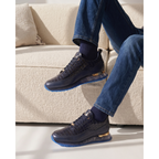Vinci The Marseille Navy Blue Leather Men Sneaker