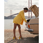 The Nejapa Block Heel Multicolor Leather Women Sandal