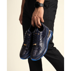 Vinci The Marseille Navy Blue Leather Men Sneaker