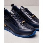 Vinci The Marseille Navy Blue Leather Men Sneaker