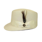 Men's LEGIONNAIRE Codet Cap Wool Felt Hat Telescope Crown LG101 Ivory