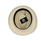 Men BENTLY HEADWEAR Hat Australian Wool Pinch Front Fedora Hudson HU429 Bone