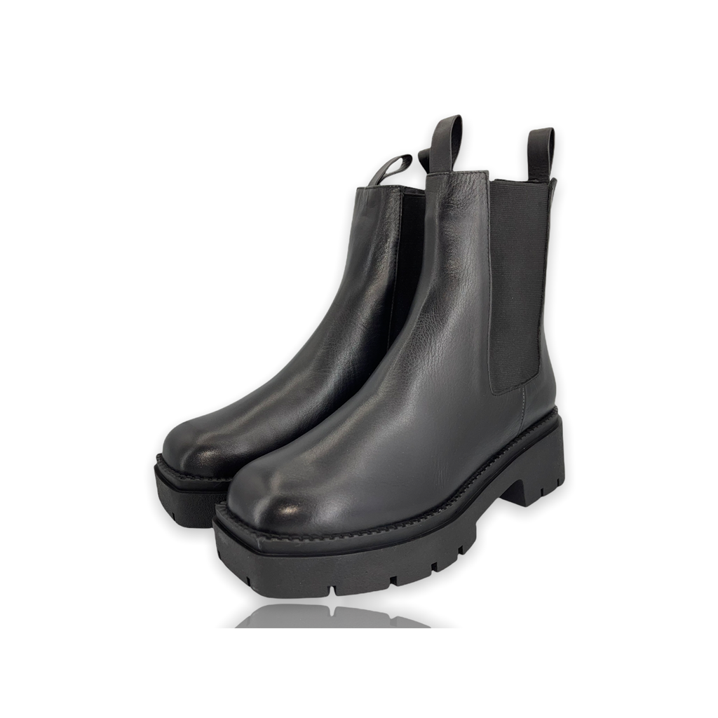 The Olga Black Leather Boot FINAL SALE!
