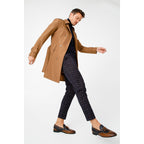 Vinci The Istanbul Tan & Navy Blue Leather Tassel Loafer Men Shoes