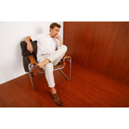 The Roma Tan Leather Wingtip Oxford Men Shoe