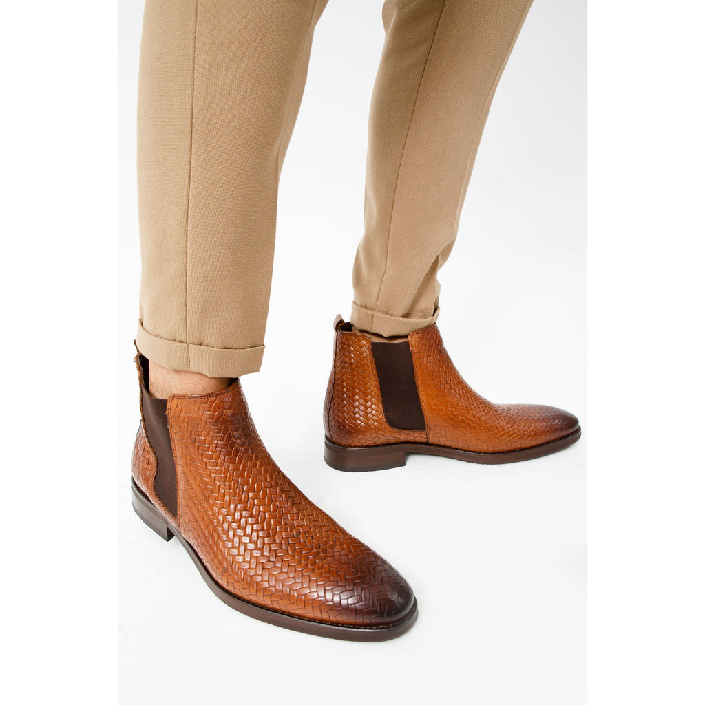 The Oslo Tan Leather Chelsea Men Boot
