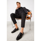 The Dodoma Black Patent  Leather Loafer Men Shoe