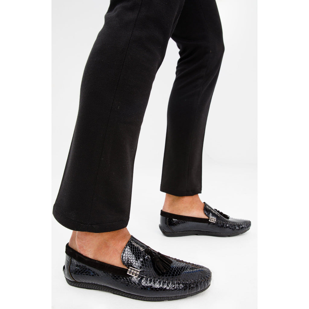 The Cordova Black Patent Leather Tassel Loafer Men Shoe  Final Sale!