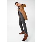 Vinci The Dallas Tan Leather Bit Ankle Zip-Up Dress Men Boot