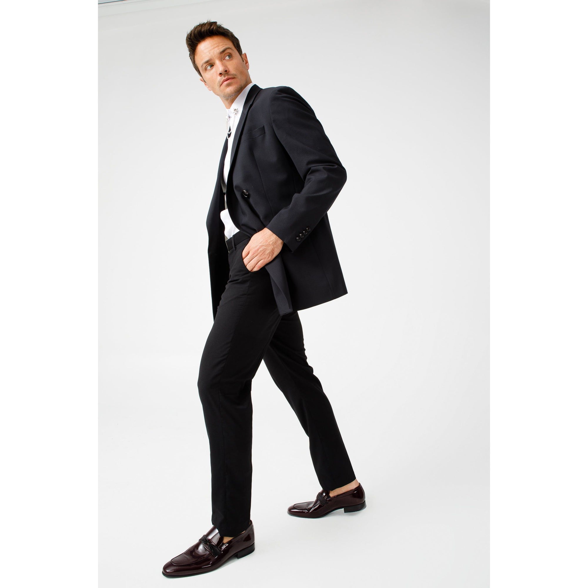The Dodoma Burgundy Patent Leather Loafer Men Shoe