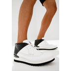 The Kagan White Wingtip Chukka Men Sneaker Boot
