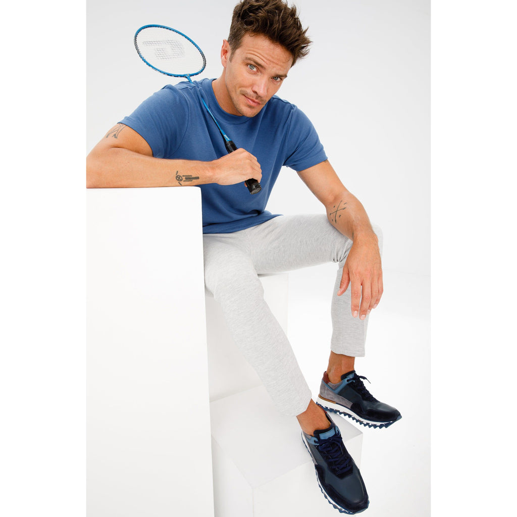 Vinci The Hoskova Navy Blue Leather Men Sneaker
