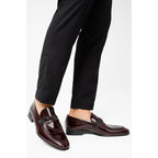 The Dodoma Burgundy Patent Leather Loafer Men Shoe