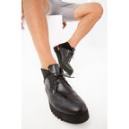 The Kagan Black Wingtip Chukka Men Sneaker Boot