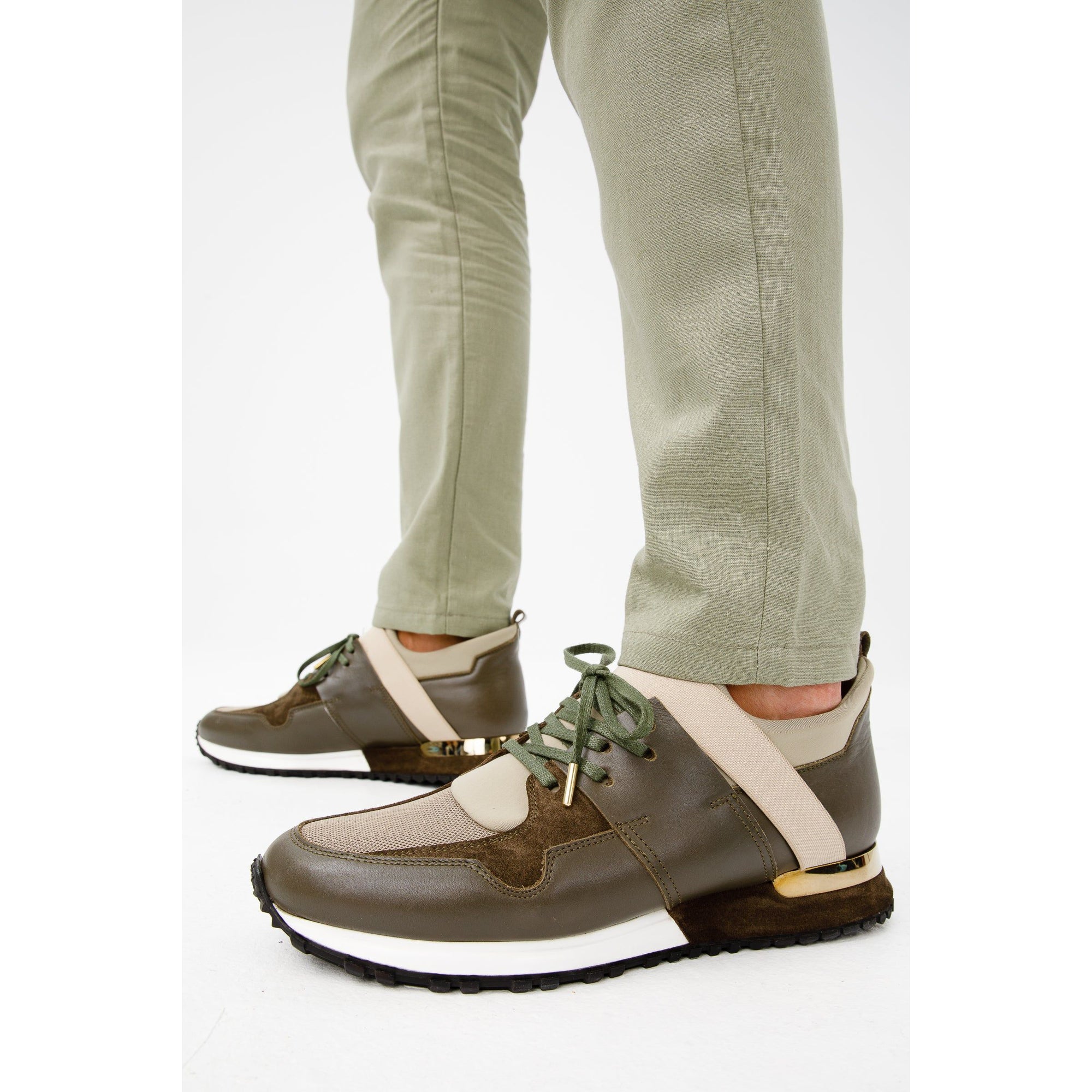 The Reno Green Leather Men Sneaker Final Sale!