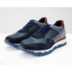 Vinci The Hoskova Navy Blue Leather Men Sneaker