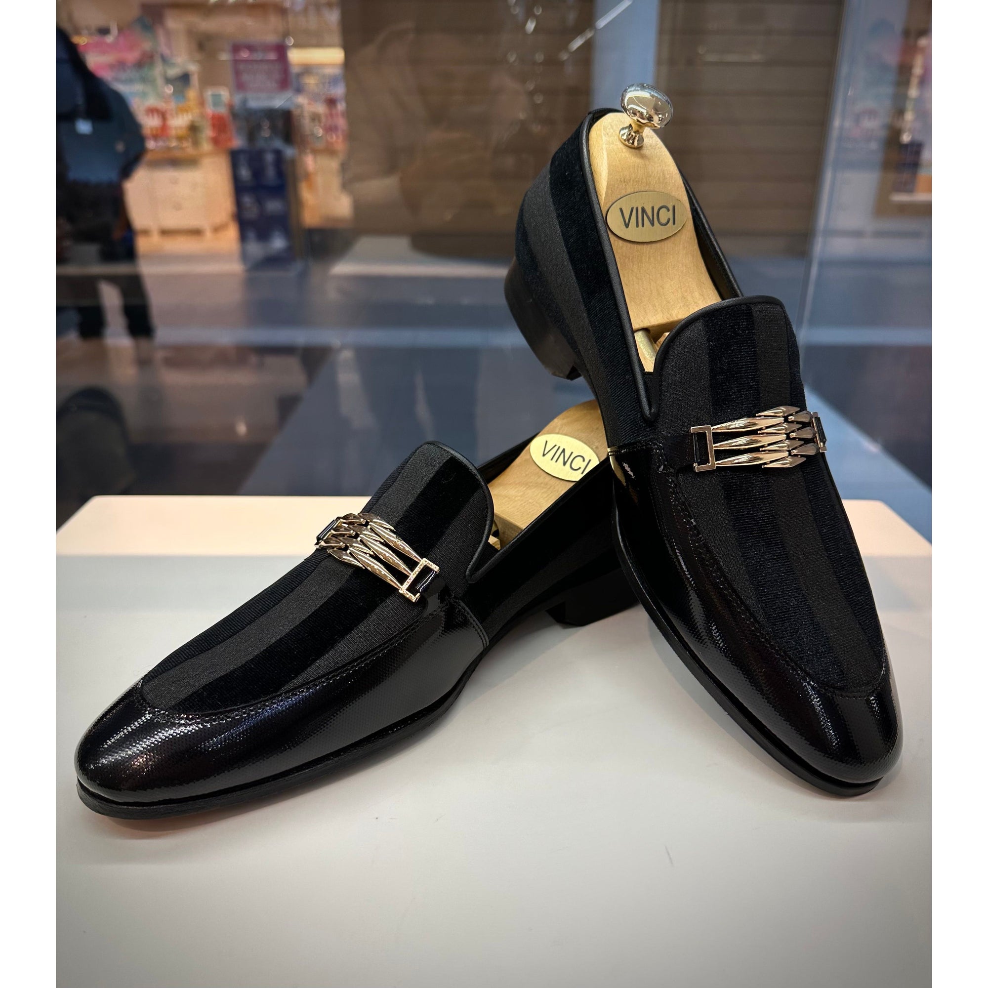 The Pontalto Leather Men Shoe Black Bit Loafer