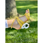 The Duffryn Yellow T-Strap Leather Women Sandal