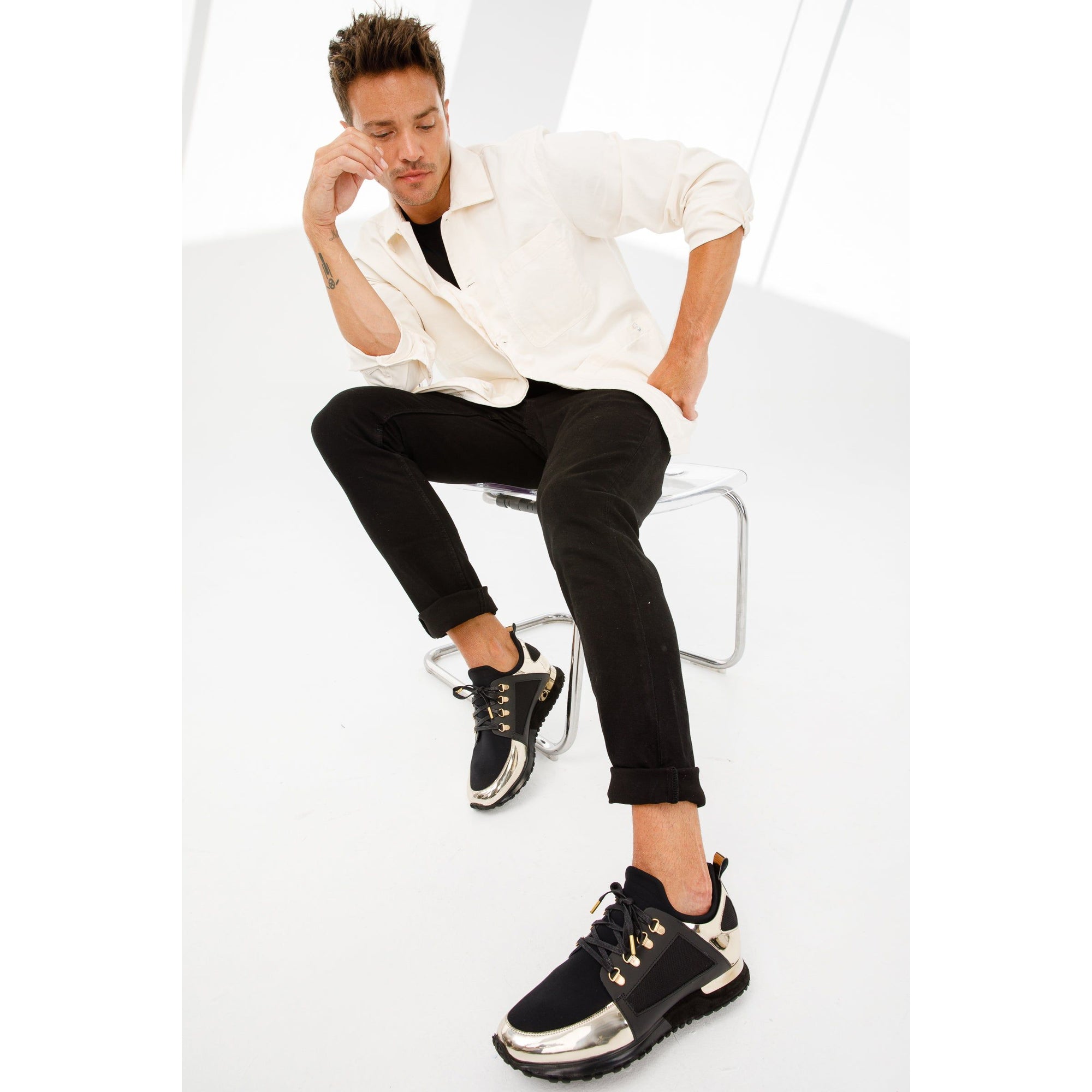 The Emir Gold Leather Men Sneaker Limited Edition