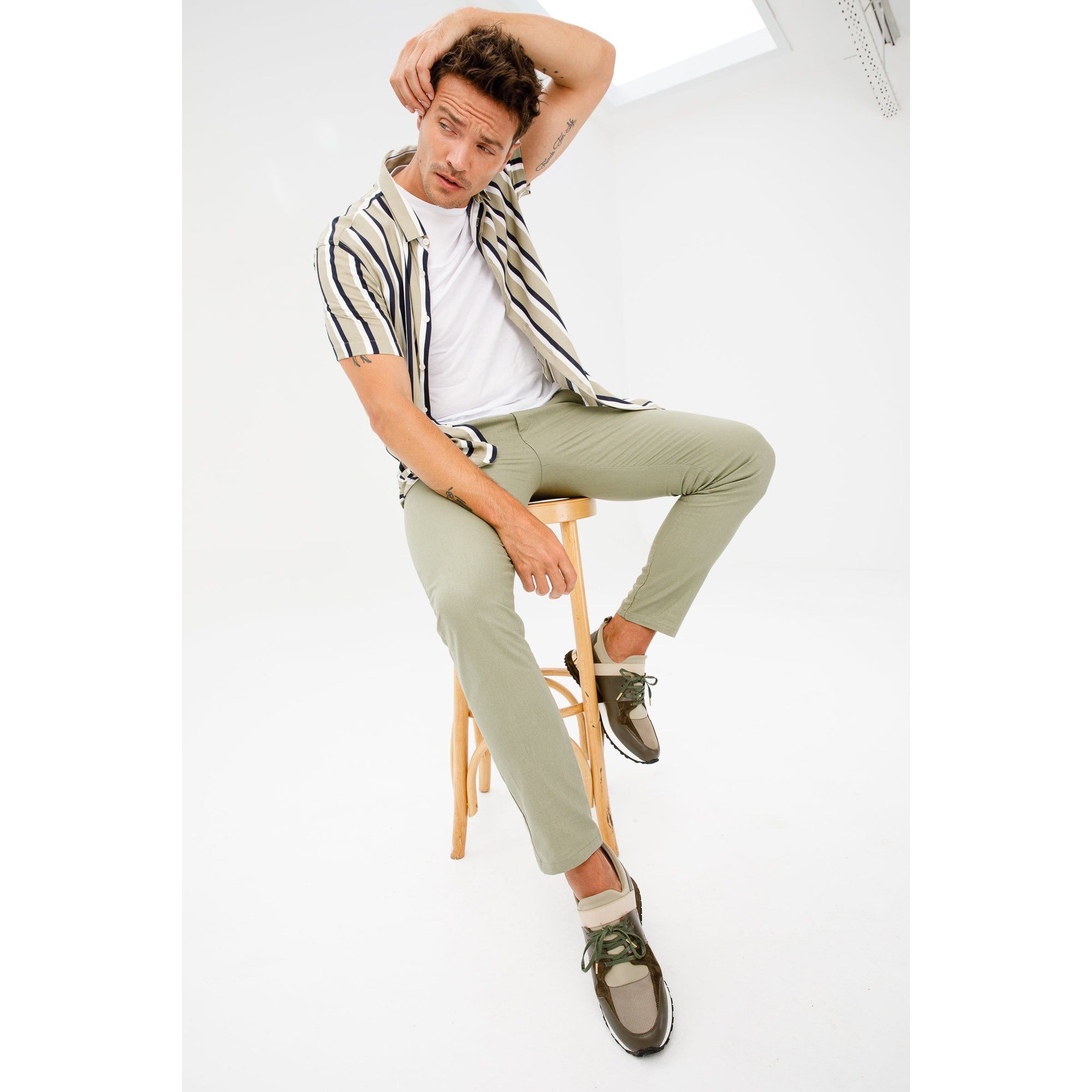 The Reno Green Leather Men Sneaker Final Sale!