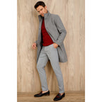 The Vatra Black & Burgundy Woven Double Monk Strap Men Shoe