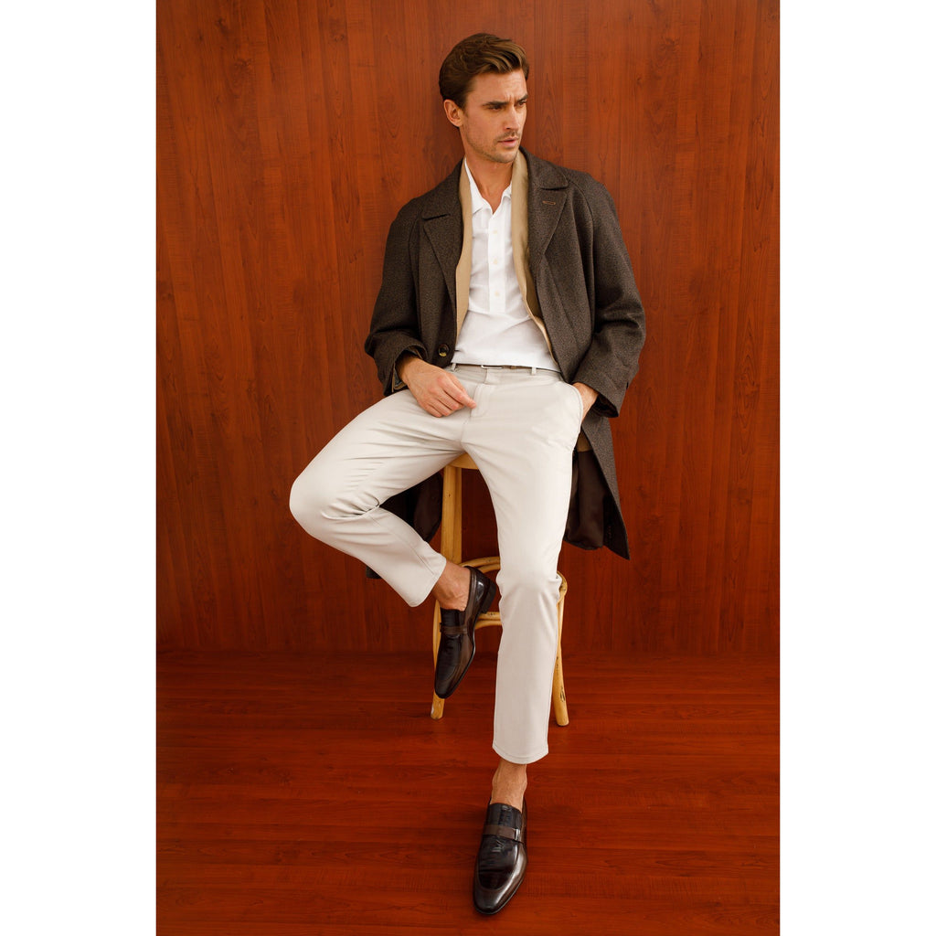 The Kazablanka Brown Leather Bit Loafer Men  Shoe
