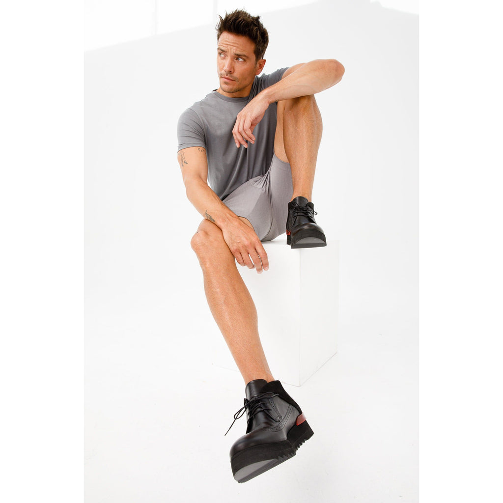 The Kagan Black Wingtip Chukka Men Sneaker Boot