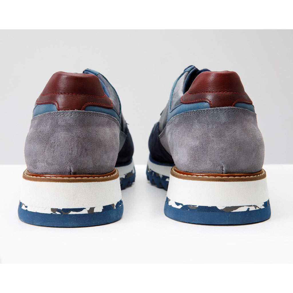 Vinci The Hoskova Navy Blue Leather Men Sneaker