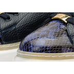 The Venezia Dark Blue Leather Women Sneaker
