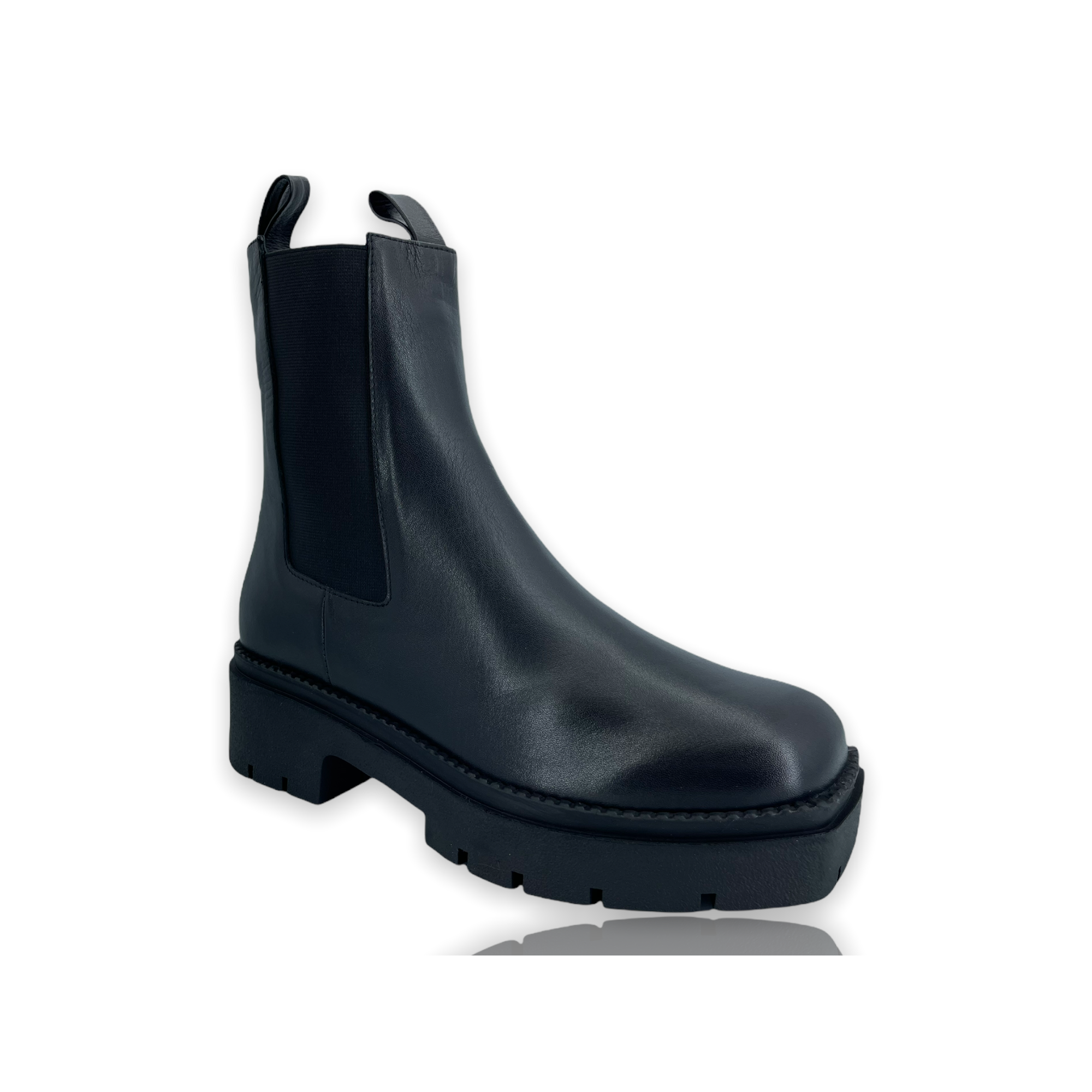 The Olga Black Leather Boot FINAL SALE!