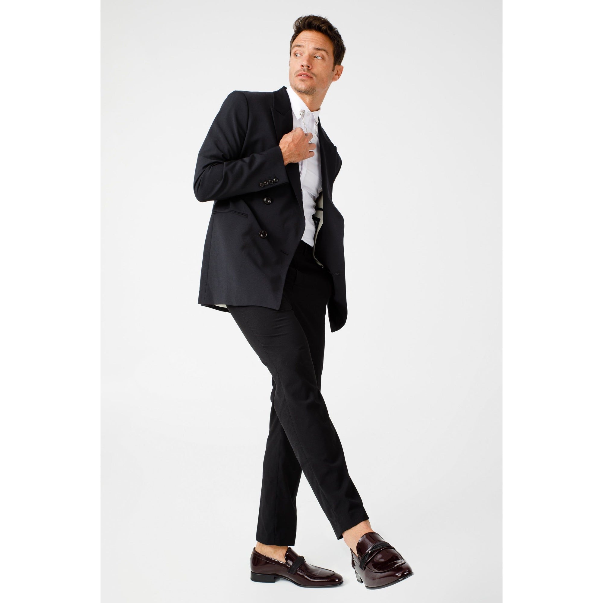 The Dodoma Burgundy Patent Leather Loafer Men Shoe