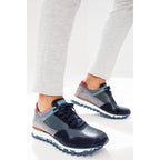 Vinci The Hoskova Navy Blue Leather Men Sneaker
