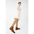 The Wellington Tan Handwoven Leather Men Boot with a Zipper Final Sale!