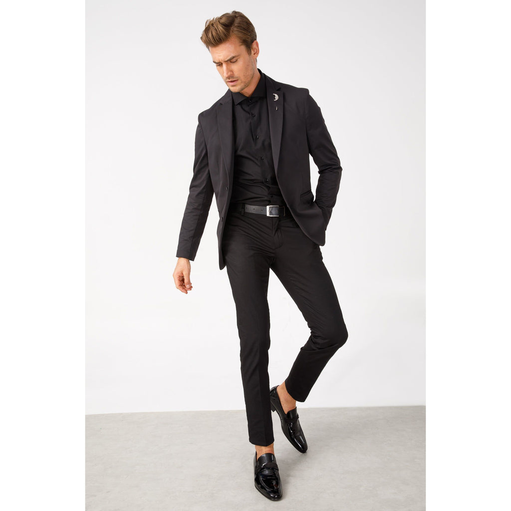 The Dodoma Black Patent  Leather Loafer Men Shoe