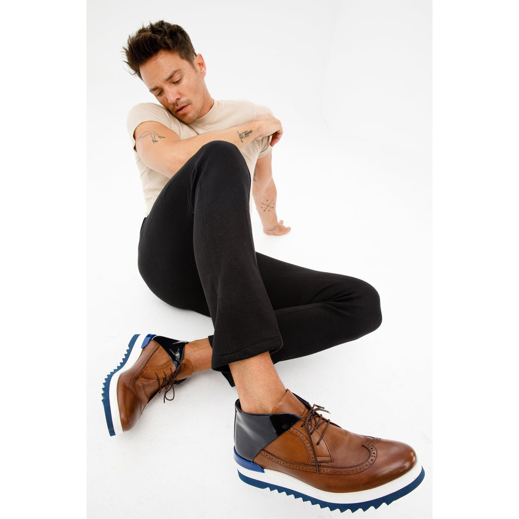 The Kagan Tan Wingtip Chukka Men Sneaker Boot