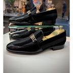 The Pontalto Leather Men Shoe Black Bit Loafer