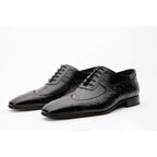 The Alabama Black Wingtip Oxford Men Shoe