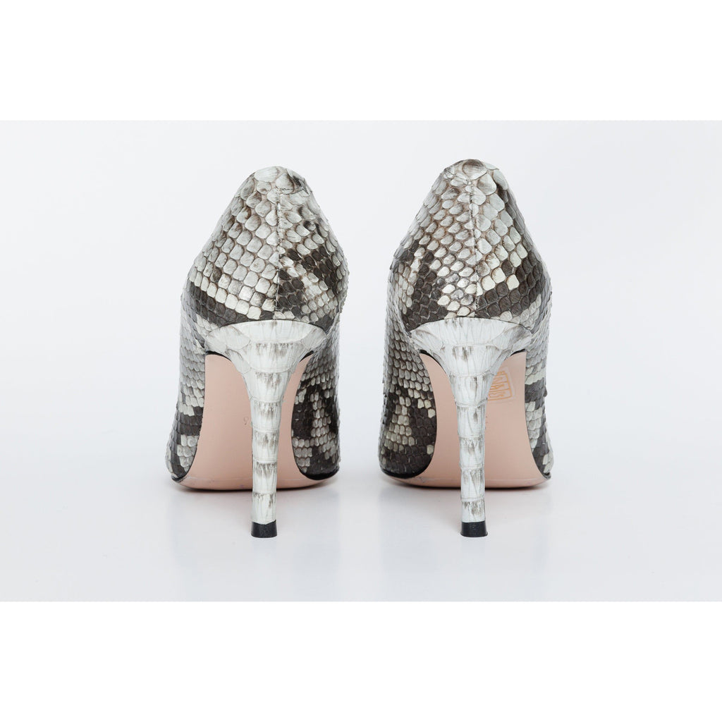 The Queen Natural Snake Leather Pump Women Shoe