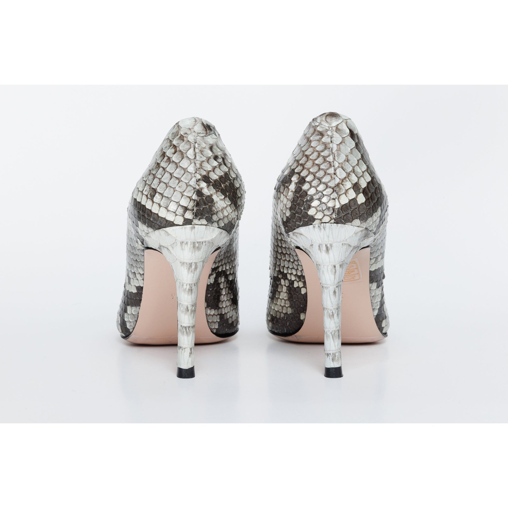 The Queen Natural Snake Leather Pump Women Shoe