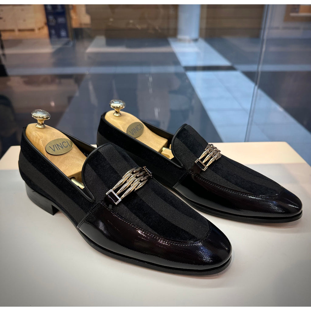 The Pontalto Leather Men Shoe Black Bit Loafer
