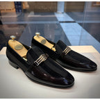 The Pontalto Leather Men Shoe Black Bit Loafer