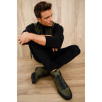 The Riga Green Suede Leather Casual Lace-Up Men Boots Final Sale!