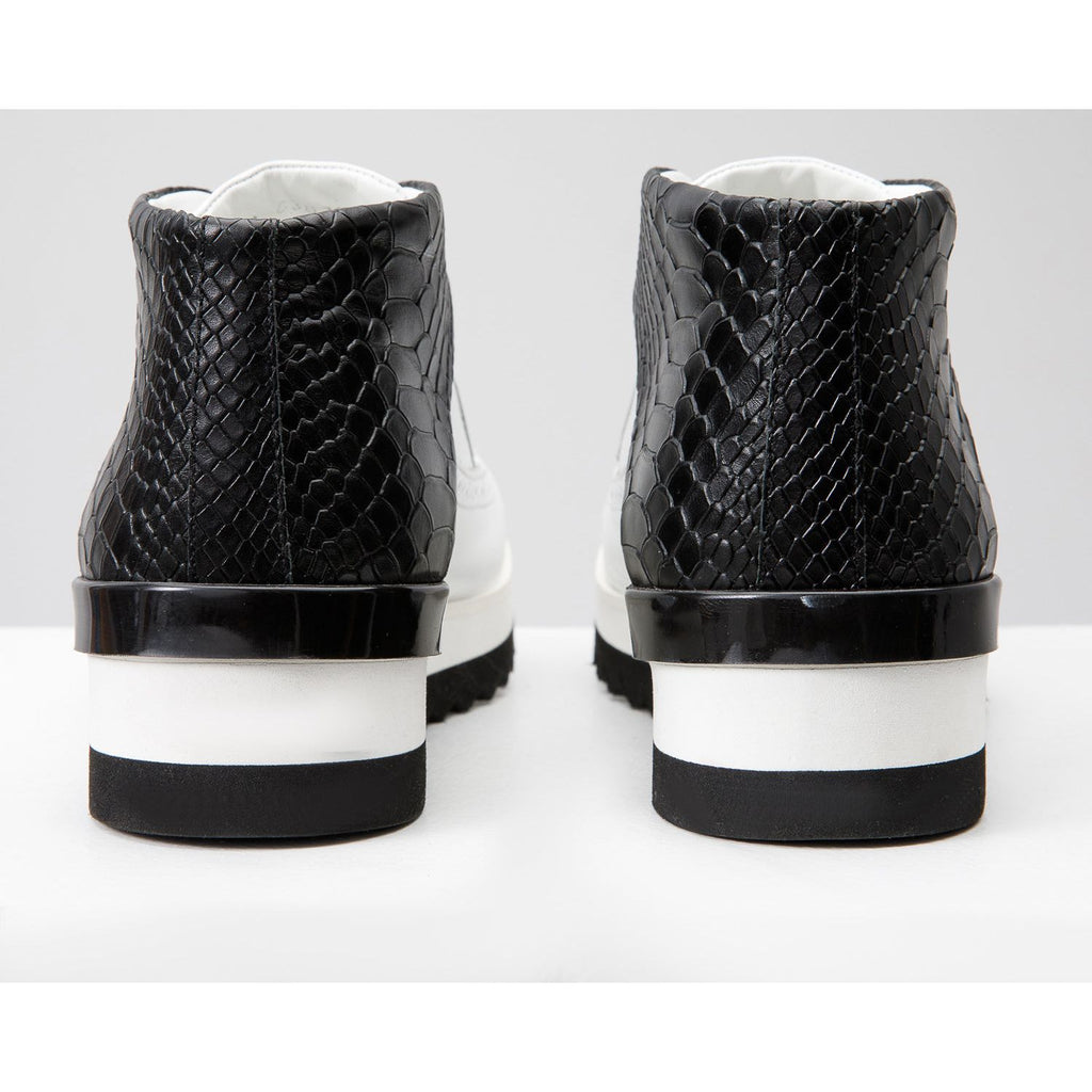 The Kagan White Wingtip Chukka Men Sneaker Boot
