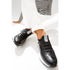 The Sonoma Black Leather Men Sneaker