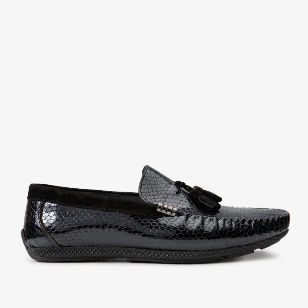 The Cordova Black Patent Leather Tassel Loafer Men Shoe  Final Sale!