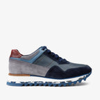 Vinci The Hoskova Navy Blue Leather Men Sneaker