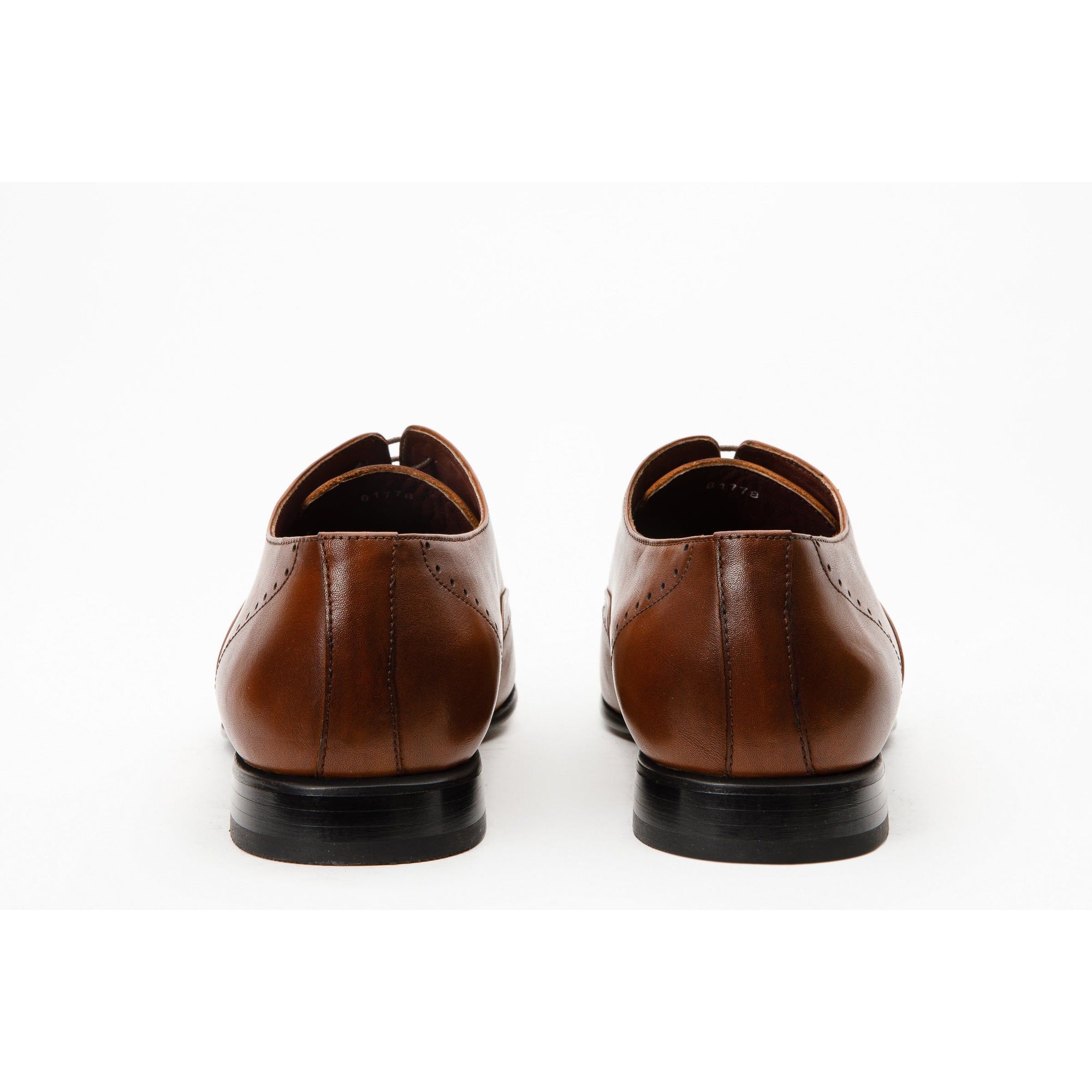 The Roma Tan Leather Wingtip Oxford Men Shoe
