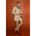 The Essen Brown Cap Toe Double Monk Strap Men Shoe