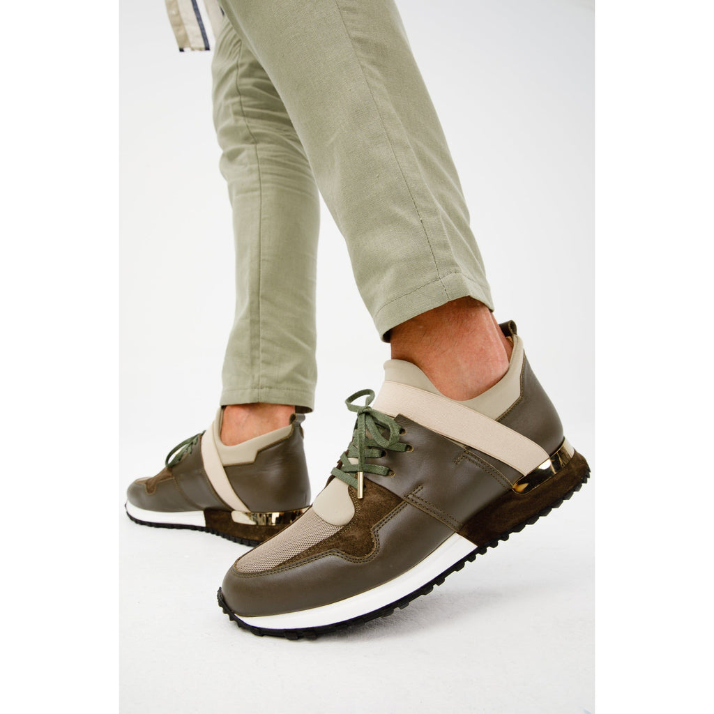 The Reno Green Leather Men Sneaker Final Sale!